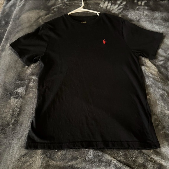 Polo by Ralph Lauren Black Tee with Red Logo - Picture 1 of 3